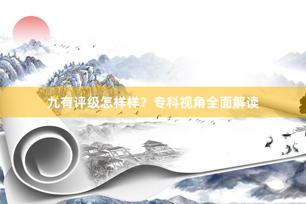 九有评级怎样样？专科视角全面解读